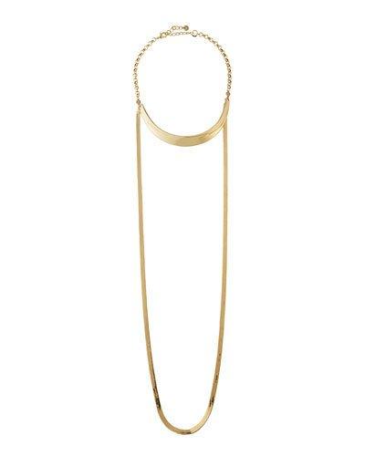 Golden Double-strand Statement Choker Necklace