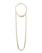 Golden Double-strand Statement Choker Necklace