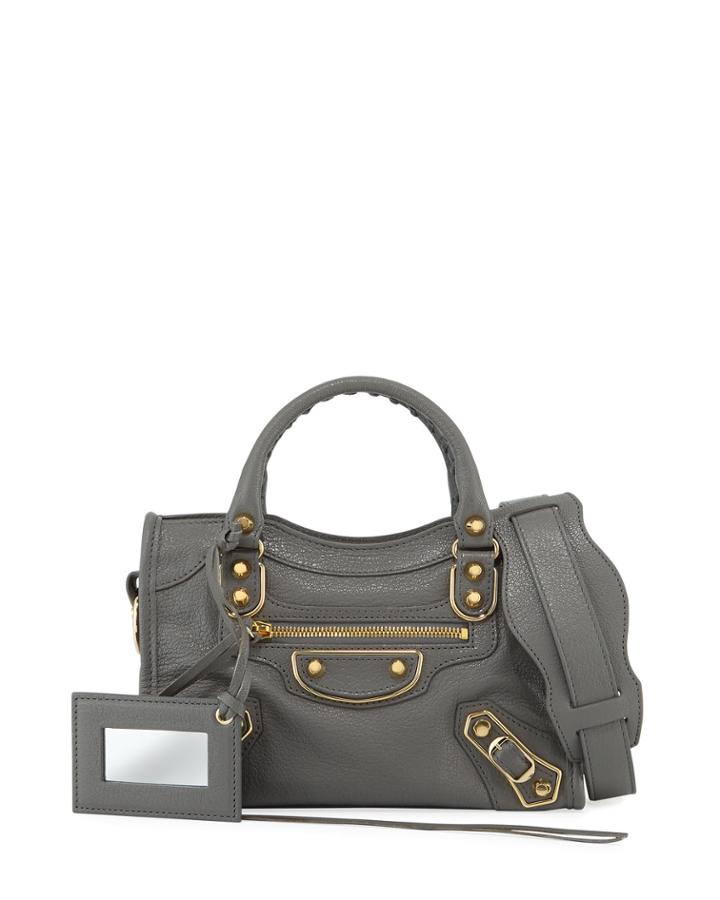 Metallic Edge City Mini Bag,