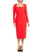 Scalloped Long-sleeve