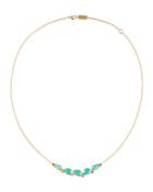 18k Prisma 5-stone Smile Bar Necklace In Portofino
