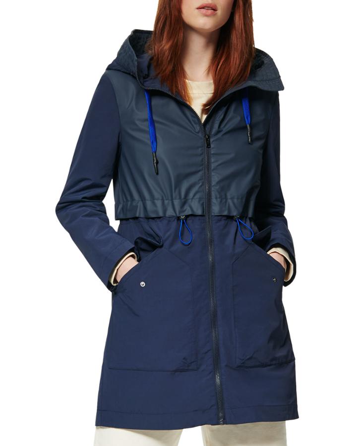 Shippan Crinkle Hooded Trench Coat