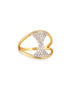 Two-tone Gold & Diamond Tuxedo Ring,