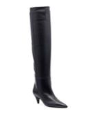 Charlotte Point-toe Leather Knee Boot