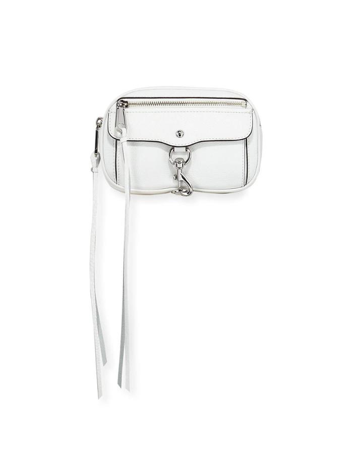 Blythe Leather Belt Bag, White