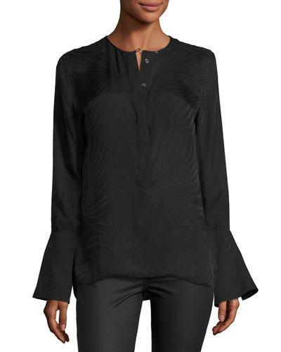 Kenley Bell-sleeve Silk