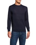 Men's Basic Wool-blend Pullover