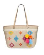 Luca Embroidered Canvas Tote Bag