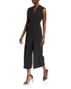 Cropped Overlay Jumpsuit
