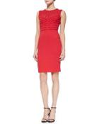 Sleeveless Art Nouveau Dondi Dress, Tivoli Red