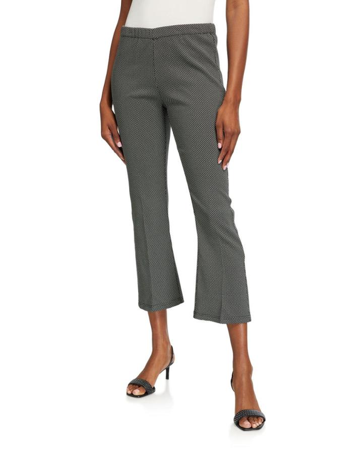 Polka Dot Crop Flare Pants
