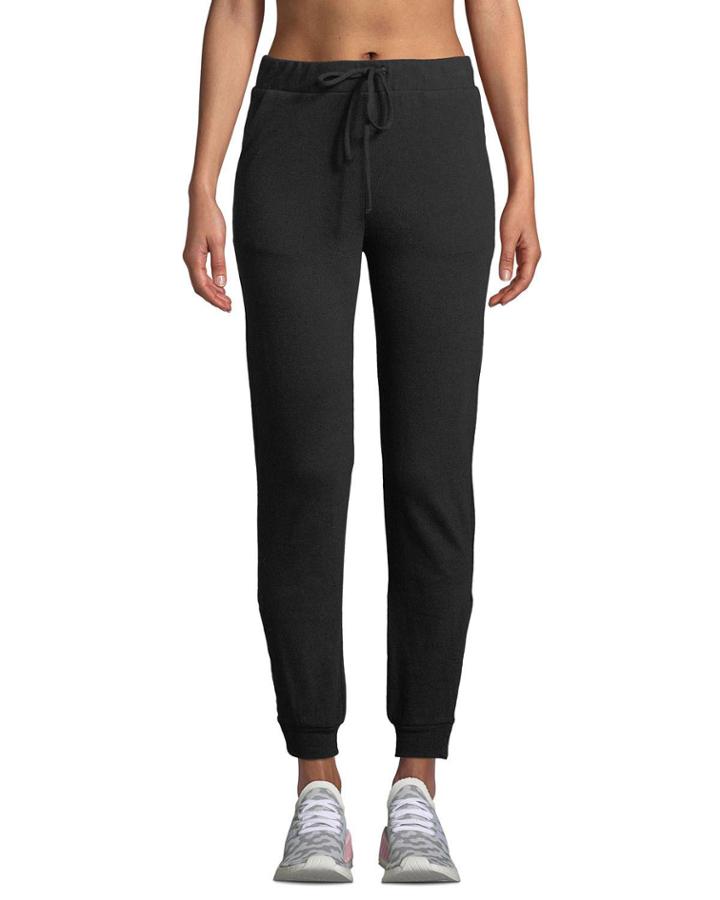 Snap-side Drawstring Jogger Pants