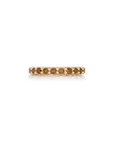 18k Rose Gold Cognac Diamond Eternity Ring