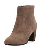 Piper Mid-heel Suede Ankle Boot