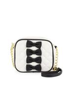 Petite Chic Bow Camera Crossbody Bag, Black