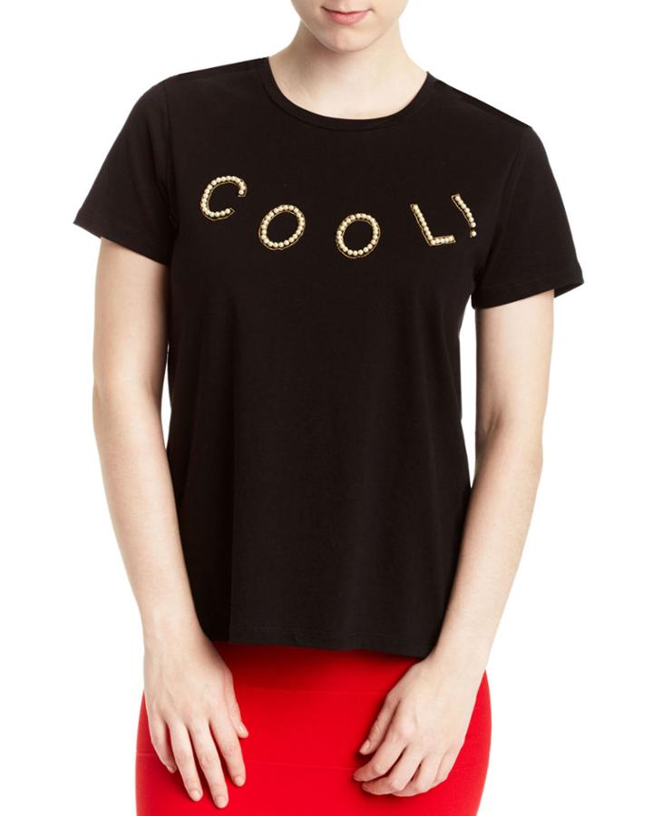 Cool Faux-pearl Embellished T-shirt