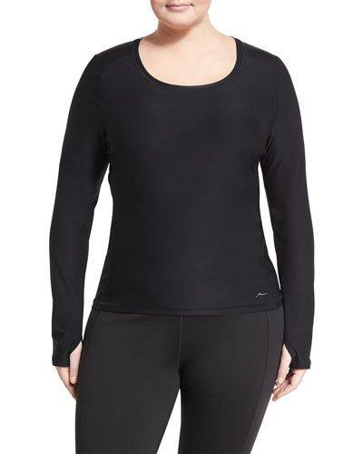 Zip-pocket Long-sleeve Active Tee,