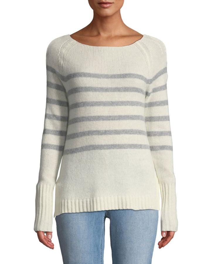 Striped Cashmere Pullover