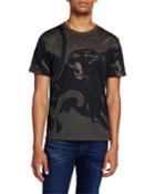 Men's Panther-print T-shirt