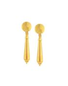 Golden Teardrop Dangle Earrings
