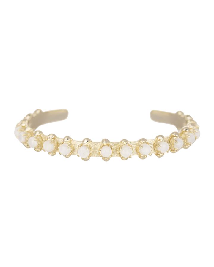 Kendra Scott Raegan Bangle Bracelet, Iridescent White, Women's, Iridscnt W