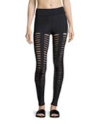 Artemis Lattice Leggings, Black