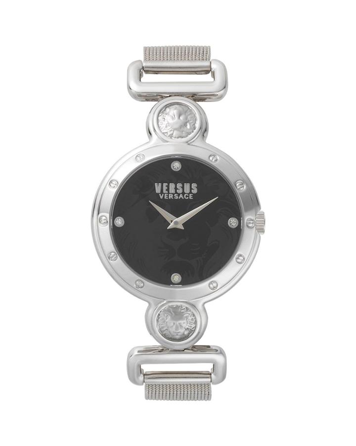 39mm Mesh Bracelet Watch W/ Crystals,