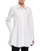 Metallic Stripe Button Down Tunic