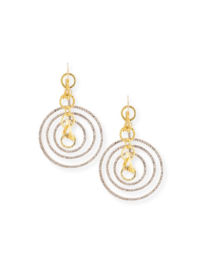 Crystal Multi-hoop Earrings