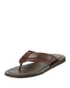 Woven Leather Thong