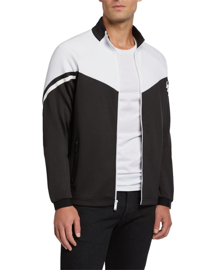 Men's Zip-front Colorblock Track Jacket