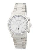 38mm G-timeless Chronograph Bracelet Watch, White