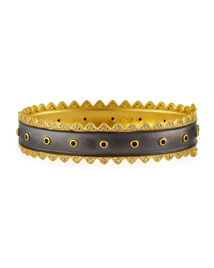 Harlequin Edge Hinged Bangle