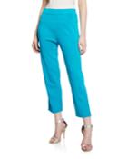 Plus Size Mid-rise Straight-leg Cropped Pull-on Pants