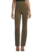 Venusette High-waist Straight-leg Jersey Pants