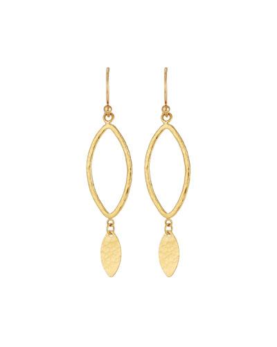 Willow Mini 24k Silhouette Drop Earrings