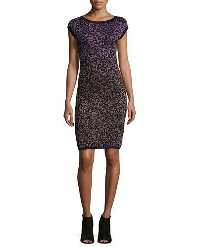 Cap-sleeve Round-neck