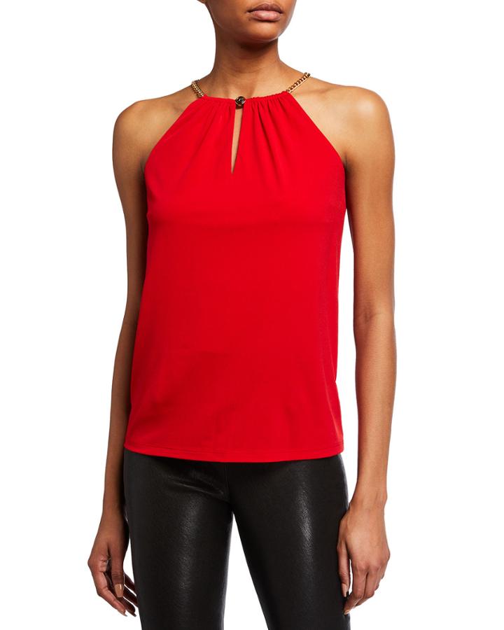 Chain Halter-neck Top
