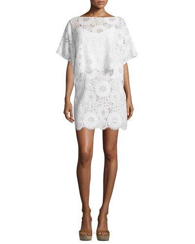 Flutter-sleeve Lace Popover