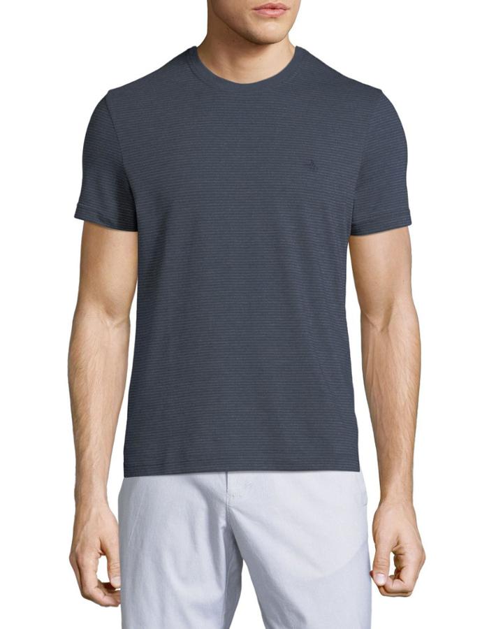 Men's Jaspe Short-sleeve Crewneck Striped Jersey Tee