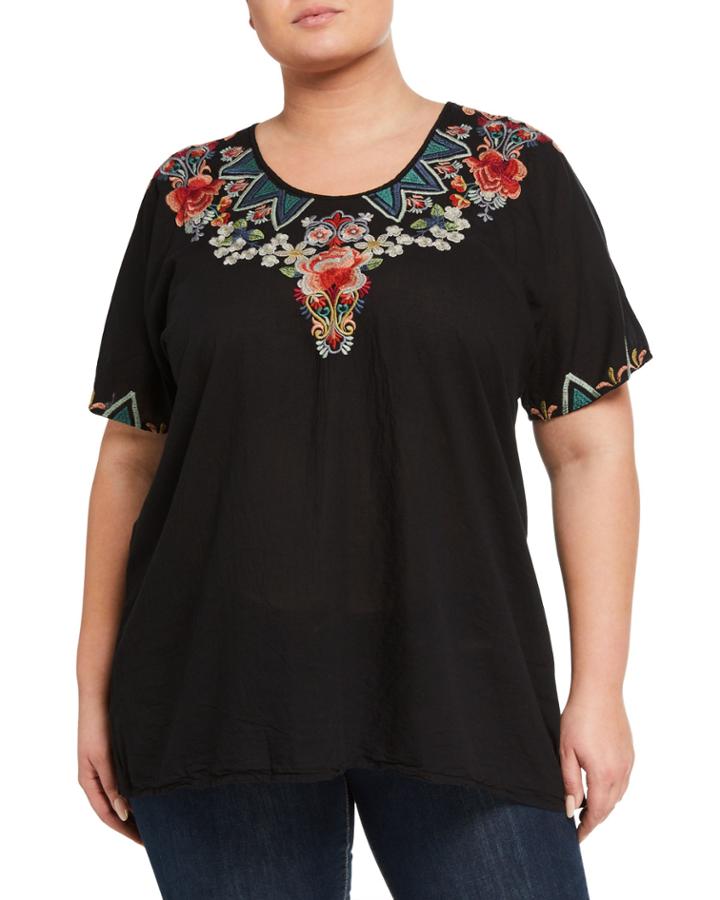 Plus Size Tamaya Tunic Cotton Voile