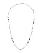 Pearl, Chalcedony & Diamond Beaded Necklace