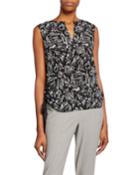 Myra Printed Side-tie Sleeveless