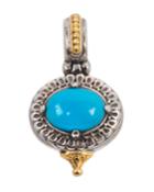 Turquoise Oval Pendant