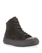 Men's Suede High-top Zip