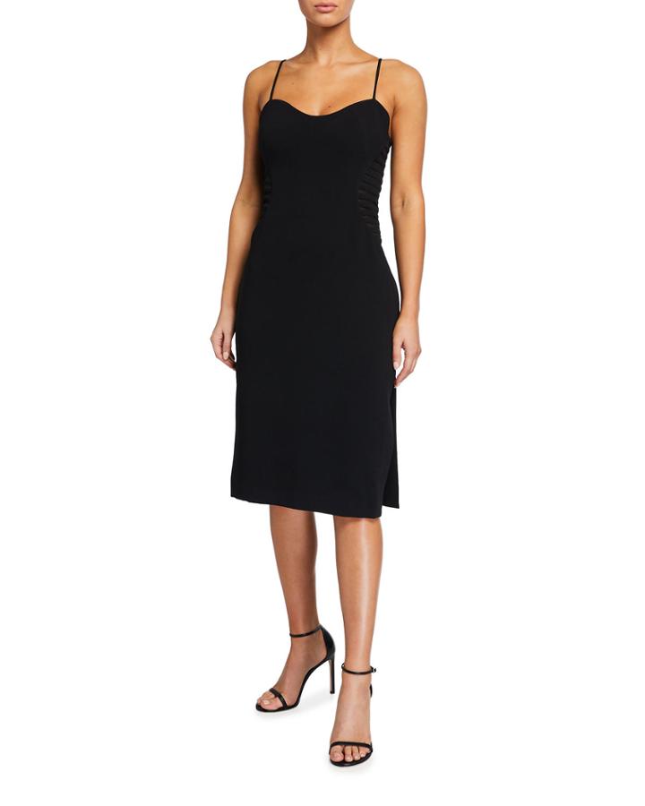 Crepe Side Applique Stripe