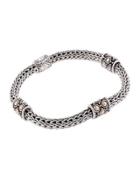 Jaisalmer Gold & Silver Four Station Bracelet,
