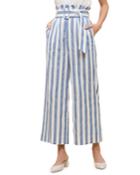 Wide-leg Pants With Belt