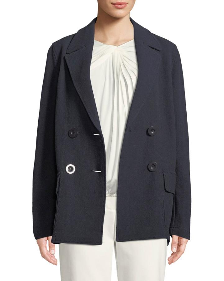Double-breasted Twill Coat