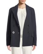 Double-breasted Twill Coat